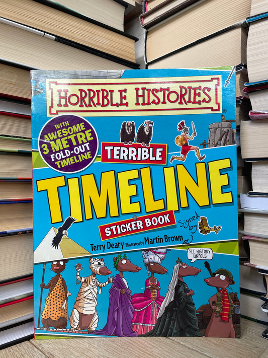 Horrible Histories Terrible Timeline Sticker Book